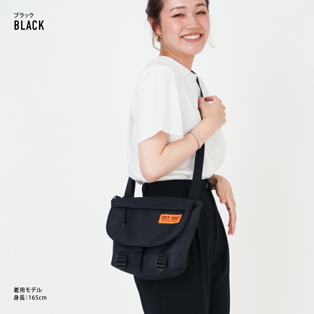 【売り尽くしSALE！クーポン利用で50%OFF】送料無料 アヴェンチュラ ショルダーバッグ メッセンジャーバッグ 斜め掛け 肩掛け シンプル 撥水素材 大人 女性 男性 男女兼用 大学生 高校生 女子 アウトドア カジュアル ロゴ 大人 旅行 お買い物 ママ おしゃれ かわいい