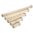 【お得な4本セット】テーブル脚(円柱)200x38φ【単品購入より1本あたり20%引】【1本ずつ取付用の座金付】#06352