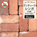 レンガ 赤 レッド 210×100×60mm アンティークレンガ ブリック 日本製 敷き 暖炉 レンガブロック アプローチ 花壇 庭 造園 ガーデニング エクス...