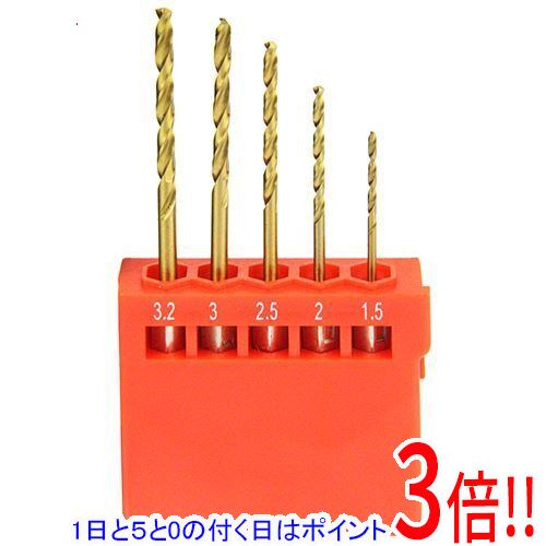 【1日と5.0のつく日、18日はポイント3倍！】E−Value チタン鉄工ドリルセット ETDT-5HEXmini