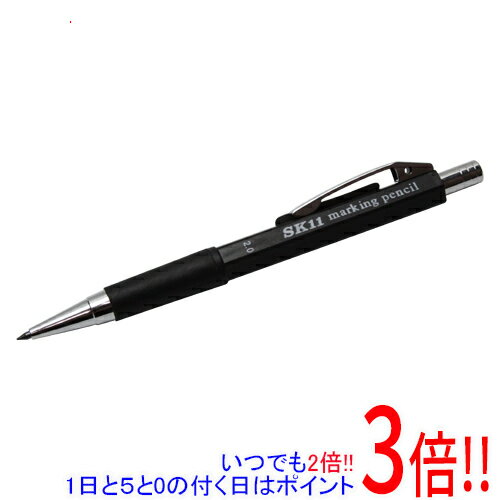 平日午前8時までにご注文・決済完了で提携倉庫より当日出荷いたします。なお、北海道・沖縄・離島の方は出荷まで2日〜7日かかります。予めご了承ください。ご注文・お支払い後は商品の手配を行いますのでのキャンセルはお受けできません。 代金引換のご注文はお受けできません。鉛筆の持ちやすさで全長120mm、携帯に便利なショートタイプ・6角ホルダー&ソフトグリップです。木材、コンクリート、石材用、建築マーキング。ノック部分に先端芯削りつきです。先端部分は丈夫な金属製です。●色：黒。●太さ：2.0mm。●本体：ABS・真鍮。使用後は芯はホルダー内に戻してください。幼児の手の届かないところで保管してください。直射日光の当たるところや高温での保管は避けてください。用途以外には使用しないでください。替芯はSK11建築用シャープペン替芯2.0mmをご使用ください。※返品についてはこちらをご覧ください。　