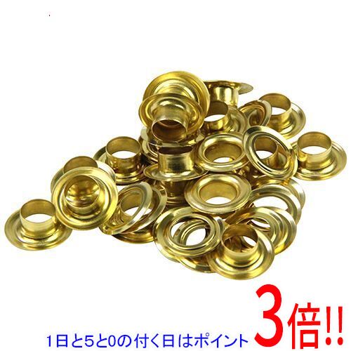 平日午前8時までにご注文・決済完了で提携倉庫より当日出荷いたします。なお、北海道・沖縄・離島の方は出荷まで2日〜7日かかります。予めご了承ください。ご注文・お支払い後は商品の手配を行いますのでのキャンセルはお受けできません。 代金引換のご注文はお受けできません。真鍮製なので、変形しにくく強力なカシメが持続します。バッグ、カーテン、服飾等の穴の補強・補修。SK11両面ハトメパンチ(No.1200)に使用可能です。両面になっているので、丈夫です。●ハトメ穴径：約10.0mm。●最大取付厚：約3.5mm。●下穴サイズ：10.0mm。●入数：20組。●適合機種：SK11両面ハトメパンチ(No.1200)。●真鍮。本機のハトメパンチの説明書を熟読のうえご使用下さい。取付け箇所が弱い場合は、取り付け部分に丈夫な当て生地をして取り付けてください。作業中は、誤って幼児がハトメ玉を飲み込まないように、周囲に細心のご注意をお払いください。また、使用後は幼児、子供の手の届かない所に保管して下さい。※返品についてはこちらをご覧ください。　