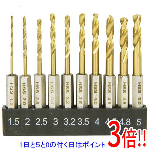 【1日と5.0のつく日、18日はポイント3倍！】E−Value ショートチタン鉄工ドリルS ESTDT-10HEX