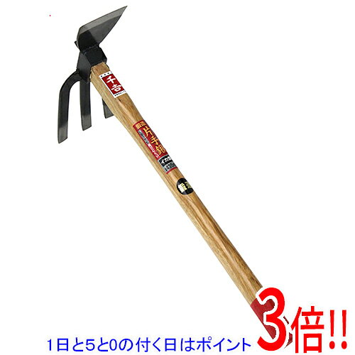 平日午前8時までにご注文・決済完了で提携倉庫より当日出荷いたします。なお、北海道・沖縄・離島の方は出荷まで2日〜7日かかります。予めご了承ください。ご注文・お支払い後は商品の手配を行いますのでのキャンセルはお受けできません。 代金引換のご注文はお受けできません。従来の片手鍬よりも一回り大きく、ハードな作業に使用できる片手鍬です。土起こし、穴掘り。片手鍬でありながら普通の鍬のようにも使える大型タイプです。●板厚：3.2mm。●重量：530g。●タイプ：イカ型。●頭：S45C。●柄：椎。※返品についてはこちらをご覧ください。　
