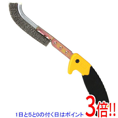 平日午前8時までにご注文・決済完了で提携倉庫より当日出荷いたします。なお、北海道・沖縄・離島の方は出荷まで2日〜7日かかります。予めご了承ください。ご注文・お支払い後は商品の手配を行いますのでのキャンセルはお受けできません。 代金引換のご注文はお受けできません。握りやすく、力を入れた作業が出来る、グリップ付のハンドブラシです。頑固なサビや塗膜ハガシ作業。力を入れやすい形状のグリップを取り付け、長時間の作業でも負担を軽減します。ブラシ先端部分に樹脂でコーティングを施し、対象物を傷つけにくい仕様にしています。毛量の多いブラシを使用し、作業効率をアップさせます。●ブラシ部：95mm。●線径：直径0.2mm。●ブラシ部：ステンレス。※返品についてはこちらをご覧ください。　