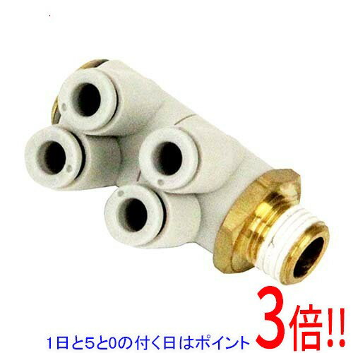 【いつでも2倍！5.0のつく日、18日は3倍！】SK11 W管継手 WBユニバーサルL KQ2ZD04-01AS