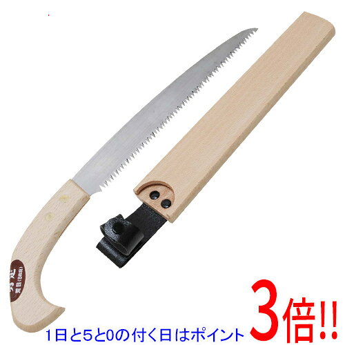 平日午前8時までにご注文・決済完了で提携倉庫より当日出荷いたします。なお、北海道・沖縄・離島の方は出荷まで2日〜7日かかります。予めご了承ください。ご注文・お支払い後は商品の手配を行いますのでのキャンセルはお受けできません。 代金引換のご注文はお受けできません。整枝や剪定が楽々できます。剪定鋸。剪定・整枝作業用です。摩擦の少ない鋭い切れ味です。アサリ付きで切粉を排出しやすく目詰まりがしにくいです。鋭い切っ先で木材の繊維を切断、縦・横・斜めに挽くことができます。●刃長：240mm。●最適切断目安：約120mm。●荒目。●刃部：刃物鋼。●柄部：木。本来の用途以外には使用しないで下さい。使用前には本体あるいは部品にがたつき・緩みが無いことを確認してください。使用の際には保護めがね・手袋などを着用してください。使用後は汚れを取り、子供の手の届かない安全な場所に保管してください。※返品についてはこちらをご覧ください。　