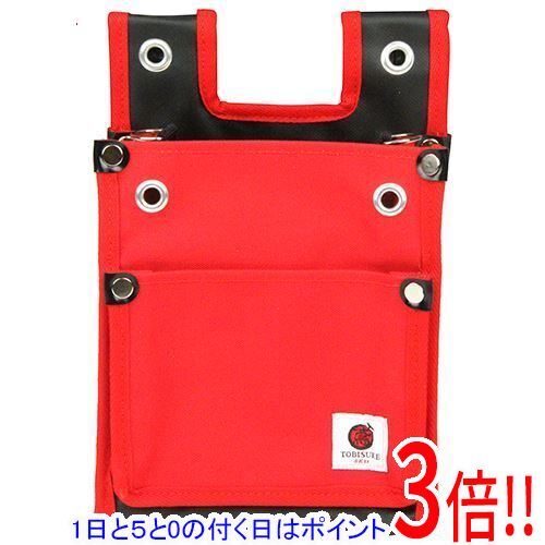 乐天商城 - 【1日と5.0のつく日、18日はポイント3倍！】SK11 帆布鳶用腰袋2段 赤 バックスリット TSH-2DBS-RD