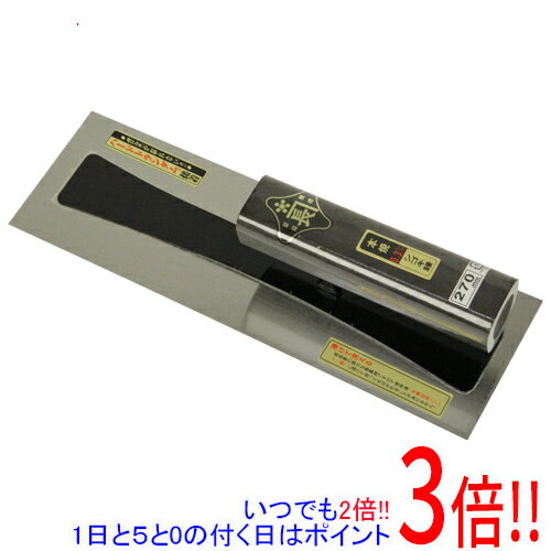 平日午前8時までにご注文・決済完了で提携倉庫より当日出荷いたします。なお、北海道・沖縄・離島の方は出荷まで2日〜7日かかります。予めご了承ください。ご注文・お支払い後は商品の手配を行いますのでのキャンセルはお受けできません。 代金引換のご注文はお受けできません。黒塗り角柄仕様で高級感があり、薄くてしなり、耐久性抜群の本職向けシゴキ鏝です。補修・押え・シゴキ作業。ハードトランダム接着で、有機溶剤に対して耐久性があります。独自の背金形状により鏝板が常に一定して摩耗するため、長時間使用しても使い良さが変わりません。●サイズ：270mm。●板厚：03.mm。●黒塗り角柄。●ハードランダム接着。●柄：木。作業箇所にあったコテを使用ください。柄及びコテ身にガタツキがある場合は使用しないでください。作業が終わったらすぐに使った道具を水洗いして下さい。コテが傷む恐れがありますので、保管の際は本体上に重量物を乗せないで下さい。※返品についてはこちらをご覧ください。　