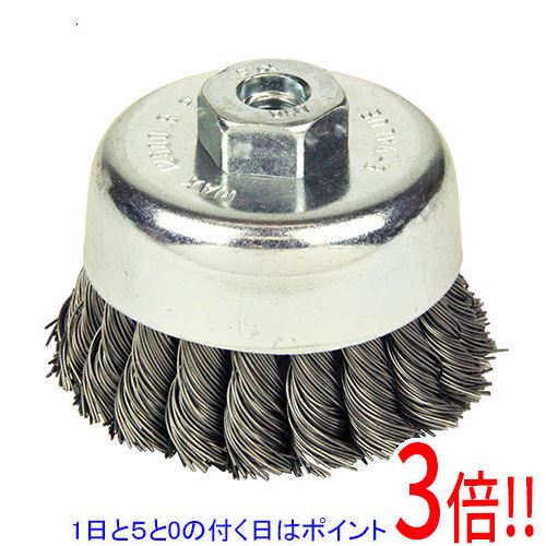 平日午前8時までにご注文・決済完了で提携倉庫より当日出荷いたします。なお、北海道・沖縄・離島の方は出荷まで2日〜7日かかります。予めご了承ください。ご注文・お支払い後は商品の手配を行いますのでのキャンセルはお受けできません。 代金引換のご注文はお受けできません。鋼線を捻った形状で強力研磨、重研磨が可能です。塗装前のサビ取り・溶接ビート削り・鉄板の研磨。鋼線をドイツ製の機械で超強力はヒネリを加えて強力な研削力と耐久性を持ったオリジナル形状のブラシです。超強力なひねりにより、鋼線の折れを少なくし、安全性を高めた商品です。すべての商品でバランステストを行っており、使用時の振動が非常に少なく安定した作業が出来ます。コンクリートパネルのコンクリート除去にも使用できます(平面にお使い下さい)。●外径：80mm。●ネジ径：M10×P1.5。●線径：0.5mm。●最高使用回転数：12500min-1。●適用機種：ディスクグラインダー。●ワイヤー：硬鋼線。最高使用回転数以下でご使用下さい。保護メガネを着用してください。グラインダーの安全カバーは絶対に外さないで下さい。※返品についてはこちらをご覧ください。　