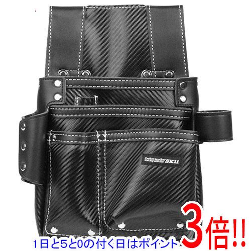 乐天商城 - 【1日と5.0のつく日、18日はポイント3倍！】SK11 カーボンレザー釘袋 SK-CLK-Hブラック