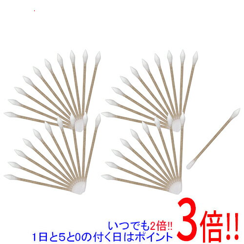 平日午前8時までにご注文・決済完了で提携倉庫より当日出荷いたします。なお、北海道・沖縄・離島の方は出荷まで2日〜7日かかります。予めご了承ください。ご注文・お支払い後は商品の手配を行いますのでのキャンセルはお受けできません。 代金引換のご注文はお受けできません。綿球が硬く、綿くずが出にくい、清掃作業に特化した工業用綿棒です。家庭内の窓サッシや家電製品・音響機器などの清掃作業。人気の高い、円すい型形状としずく型が両端に付いています。プリンターなど、センサーが付属した精密機器の清掃作業にも使えます。清掃作業以外にも、プラモデル製作時の、塗料の拭き取り・塗り付けにも便利な商品です。有機溶剤や水につけても、綿球部分の型崩れが少なくなっています。●綿球：円すい型・しずく型。●綿球サイズ：(円すい型)5.0mm・( しずく型)4.8mm。●40本入り。●綿球：綿・レーヨン混紡。●軸：国産樺材。滅菌処理を施しておりませんので、人体へは使用しないで下さい。使用方法・状況・対象物によっては、キズが入ることがあります。精密機器に使用される場合には、十分に注意してお使い下さい。有機溶剤を使用される場合には、取扱いに十分注意して下さい。溶剤を使用すると、綿球が脱落する可能性があります。注意してお使い下さい。※返品についてはこちらをご覧ください。　