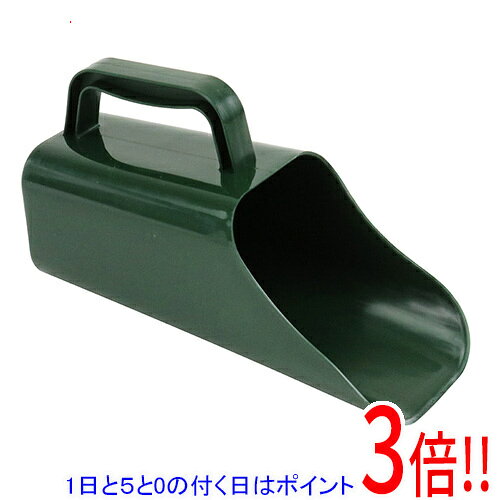 平日午前8時までにご注文・決済完了で提携倉庫より当日出荷いたします。なお、北海道・沖縄・離島の方は出荷まで2日〜7日かかります。予めご了承ください。ご注文・お支払い後は商品の手配を行いますのでのキャンセルはお受けできません。 代金引換のご注文はお受けできません。便利なハンドル付のすくいスコップです。土などのすくい作業。ハンドル付の為、従来のスコップと比べ手首が痛くなりにくく、土の植え替え、混ぜ込みなどの作業が楽に行なえます。たっぷりすくえる深型形状で、肥料袋やプランターから土をすくう様なシーンでも、従来のスコップに比べ作業が容易に行なえます。水気のある土や砂利などをすくう際に便利な水抜け穴つきです。●ハンドル付。●水抜け穴付。●本体：PP。※返品についてはこちらをご覧ください。　