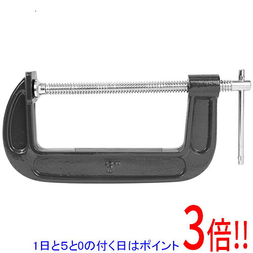 平日午前8時までにご注文・決済完了で提携倉庫より当日出荷いたします。なお、北海道・沖縄・離島の方は出荷まで2日〜7日かかります。予めご了承ください。ご注文・お支払い後は商品の手配を行いますのでのキャンセルはお受けできません。 代金引換のご注文はお受けできません。強度に優れたクランプです。木工作業などの仮止め。仮止めに最適です。●最大口幅：150mm。吊り具として使用しないで下さい。足場等の接続に使用しないで下さい。確実に締め付けて下さい。ハンマー等で叩いて衝撃を加えないで下さい。テーパー又は勾配のついた加工物はすべりやすいため特に注意して下さい。※返品についてはこちらをご覧ください。　