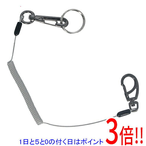 メーカー受発注によりご注文後のキャンセルはお受けできません。ウレタン一体成形素材で、ステンレスワイヤーが中に入ったコードです。工具の落下・紛失防止。道具、工具などの落下・紛失防止に使用します。●コードカラー：クリア。●自然長：350mm。●最大伸長：1050mm。●使用荷重：0.5kg以下。●コード：ポリウレタン・ステンレスワイヤー。●フック：亜鉛合金。指定された重さ以上の工具には使用しないでください。刃物や高熱には接触させないでください。急激に荷重がかかるような使用はしないでください。本体及び部品に傷や不具合があれば使用しないでください。※返品についてはこちらをご覧ください。　