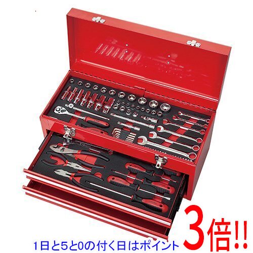 樂天商城 - 【1日と5.0のつく日、18日はポイント3倍！】[受発注]E-Value 整備工具セット チェスト EST-2680RE
