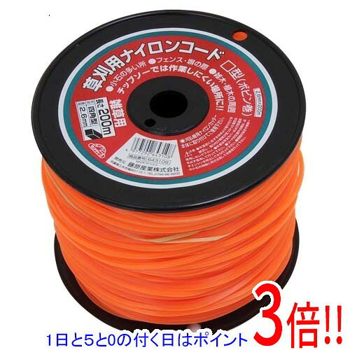 乐天商城 - セフティ-3 ナイロンコード□型 ボビン巻 2.6MMX200M