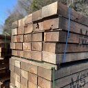 ケンパス枕木 新古品 厚90〜100×幅180〜195×長1200mm 17kg【在庫限り】 【送料別途見積】【代引不可】