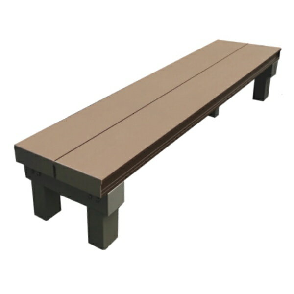 [オプション] 人工木アルミデッキT型用 連結ステップ1236 ブラウン ウッドデッキ 人工木 庭 ガーデン 屋外 樹脂 グランピング DIY　簡単組立