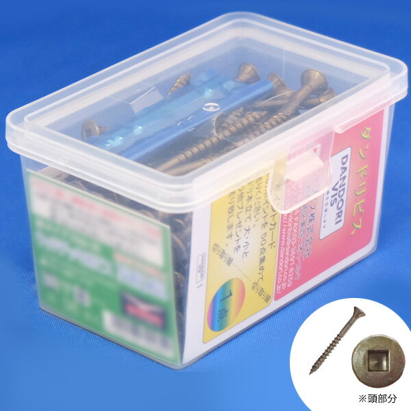 木ビス フレキ 5.0×75 (86本入り) ブロンズ 四角穴3番 NWD75 【代引不可】 北海道・沖縄・離島配送不可