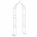 7月上旬入荷予定 ガーデンアーチ アイアンハーフアーチ(ダブル) ホワイト (IA-HF004WHT) ※北海道+3000円 【代引不可】