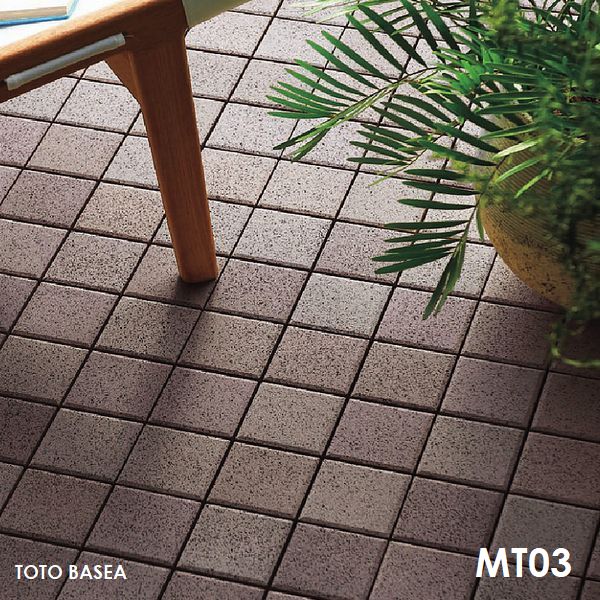 TOTO ベランダタイル バーセア MT03 セサミブラウン [単品] 300角 ジョイントタイル バルコニー 屋外用 AP10MT03UFJ