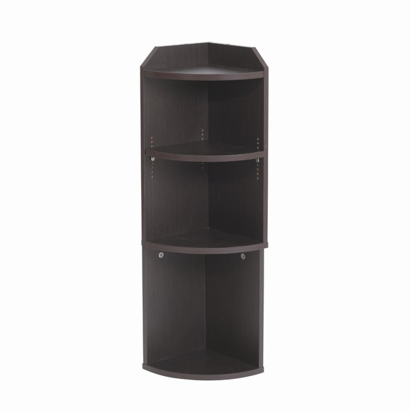 カウンター下収納 コーナー ダークブラウン色 幅22×奥行22×高さ80cm yhk-0207-DB キッチン 収納【代引不可】