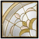 ステンドグラス (SH-E20) 300×300×18mm 一部鏡面ガラス アンティーク デザイン ピュアグラス (約3kg) ※代引不可 【沖縄・離島配送不可...