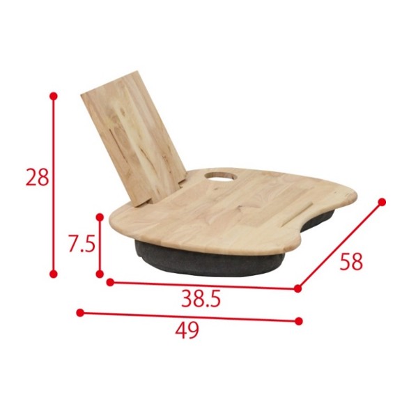 ラップトップデスク 膝上テーブル 木製 (14301) クロシオ NATURE ラップトップテーブル SDGs ※北海道・沖縄・離島配送不可 2