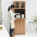 レンジ台 幅60 (FAP-0019-NABK) Keittio レンジボード 食器棚 キッチン 収納 北欧風 木目調 【代引不可】
