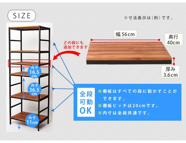 オプション 収納 ラック 幅60 ブリックラックシリーズ 追加用棚板 60×40 BRICK (PRU-T6040) ※北海道・沖縄・離島配送不可 【代引不可】 3