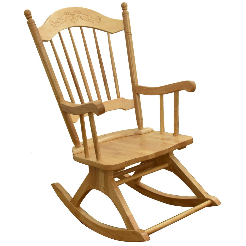 ロッキングチェア 木製 (YHR002N) フィガロ カラー：ナチュラル 揺り椅子