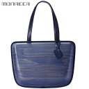 木のバッグ モナッカ monacca Leaf Indigo (ネイビー) 木製 トート カバン 日本製 SDGs 【代引不可】