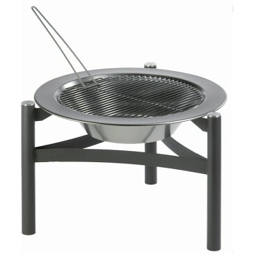 スタンド付き丸型バーベキューコンロ BBQボウル ボンファイアBBQ グリルカバー付 LCB-1101 バーベキューボウル dancook