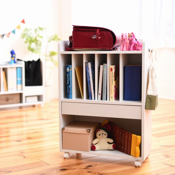 ランドセル収納 ラック 幅60 ホワイト (FRM-0124-WH) 【代引不可】