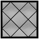 ステンドグラス (SH-E123) 300×300×18mm デザイン 幾何学 ピュアグラス (約3kg) メーカー在庫限り ※代引不可 【沖縄・離島配送不可】...