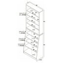 書棚 本棚 幅60cm ダークブラウン (12021) 大容量ホームシェルフ クロシオ ※北海道・沖縄・離島配送不可 【代引不可】 3