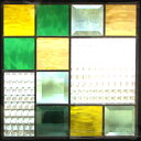 ステンドグラス (SH-E04) 一部鏡面ガラス 300×3