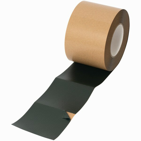 防草シート用テープ（カット入り） 幅100mm×20m 緑 BTK1020 防草シート固定用部材【沖縄・離島配送不可】