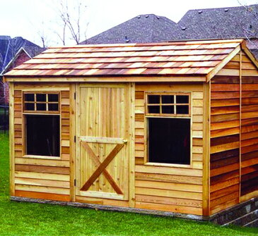木製小屋 シダーシェッド社 ハイダ (12×8type) 約8.6平米 2.6坪 木製物置 ※要荷降ろし手伝い ※関東限定