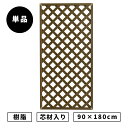 樹脂ラティスフェンス ハンギングプランター ウォールガーデニング 鋼芯材 幅90x高さ180cm DIY 目隠し トレリス ガーデンフェンス 柵 塀 玄関 仕切り パネル 樹脂製 板 格子 庭 メッシュ