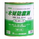 塗料 屋外木部 木材防腐剤 クレオトップ 2.5L缶 クリア 吉田精油所【北海道・沖縄・離島配送不可】