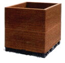 ウッドデッキ 樹脂　人工木　ハンディウッド・置くだけコンテナ ハイタイプ 300×300×290mm （5.0kg）
