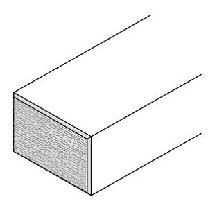 ハンディウッド・エンドキャップ／50×150 ビーム材用（ルーバー50対応） （単品・片面） HI-EC-50150-C ※送料別途見積り、最低送料2000円〜