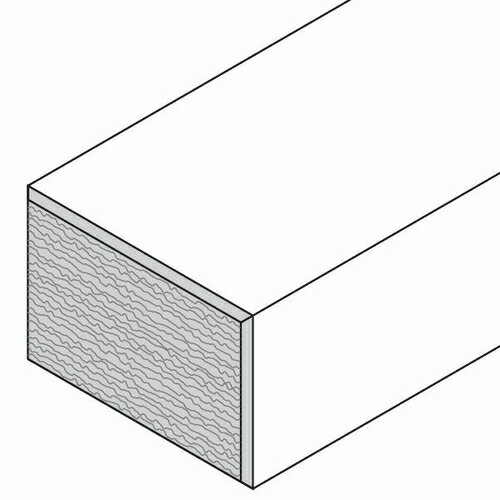 ハンディウッド・エンドキャップ＆加工代／ビーム材50×100mm用（ルーバー50対応）（単品・片面） HI-EC-50100-K-C ※送料別途見積り、最低送料2000円〜