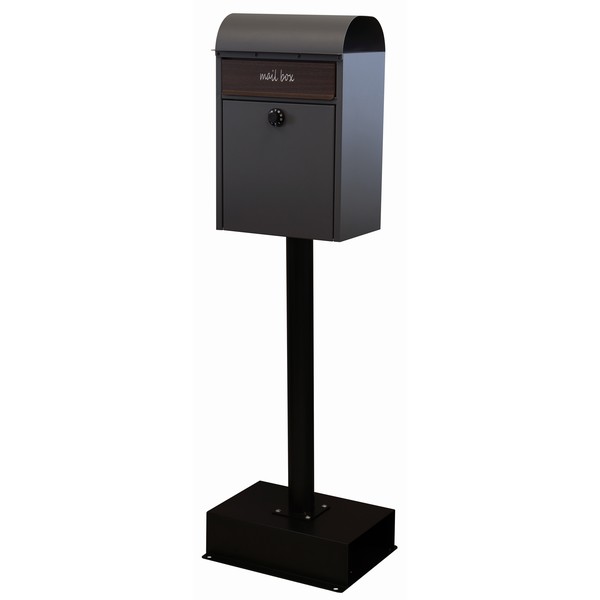 スタンドポスト Gilda ジルダ グレー ダイヤル錠 SDM-013 ※北海道+1500円 置き型 【代引不可】