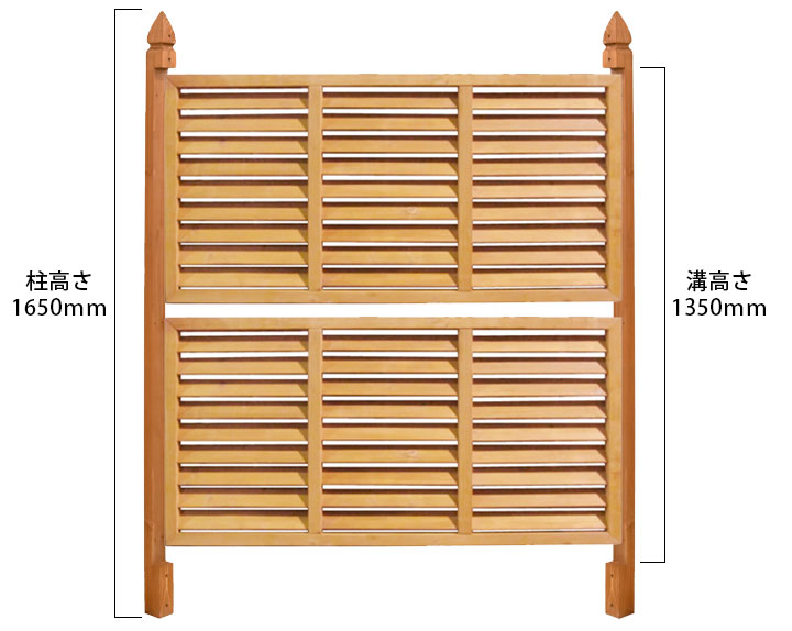 フェンス支柱 木製 6x6x165cm 【6本セット】 【凹加工有り】 屋外 ブラウン 庭 外構 DIY ポール ※在庫限り 3