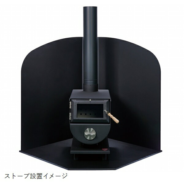 炉壁・炉台セット コーナー置用 モキ製作所 MOKI [配送条件あり] 薪ストーブオプシ...