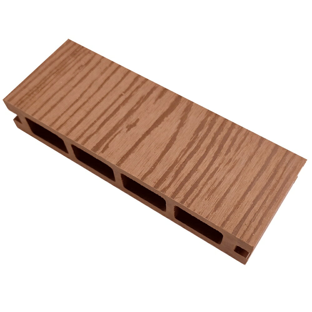 ウッドデッキ 人工木材 サンプル オーロラデッキ 25×140×50mm ライトブラウン 床板 板材 人工木 樹脂デッキ （お一人様一点限り）