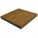人工木 プラチナデッキ2幕板/フェンス材サンプル(チーク) 10×98×100mm 【お一人様一点限り】